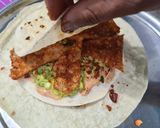 A picture of step 4 of Crunch wrap.
