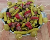 Foto del paso 4 de la receta: Piparrak (gildas) con alegría riojana 🌶️🌶️
