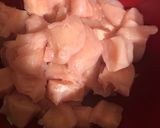 A picture of step 1 of Thai soup.