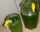 A picture of step 3 of Mint margarita.