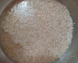 A picture of step 1 of Kodo millet custard pudding.