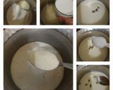 A picture of step 1 of Semolina drink (thari kanji).