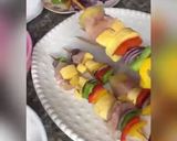 A picture of step 1 of Plantain kebabs.