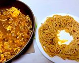 南瓜炒菇茄醬意粉=夜市排餐鐵板麵？的食譜步驟4照片