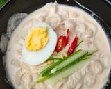 Foto langkah ke 11 dari resep Pine nut kalguksu/jat - guksu 잣국수 hanjipyeong drama start up.