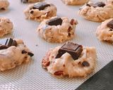 Hình bước làm 4 của món 💚 Cookies Hồ Đào (Pecan) & Sô Cô La Tan Chảy