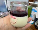 Hình bước làm 9 của món Panna Cotta Việt Quất - Trà Xanh