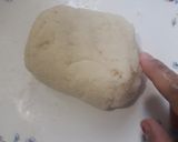 A picture of step 2 of Bengali delicacy dudhpuli.