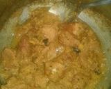 A picture of step 2 of Haidrabadi tridishnal gosht ka achar.