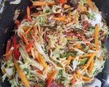 A picture of step 2 of Vegetable Hot dog.