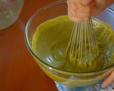 A picture of step 12 of No-Bake! Matcha Chocolate Cheesecake.