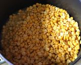 A picture of step 1 of Cauliflower and split chick peas curry.