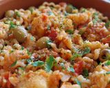 Foto del paso 7 de la receta Fusilli lunghi con coliflor y olivas adobadas