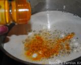A picture of step 5 of Omaj soup آش اوماج تبریزی.