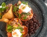 Foto del paso 6 de la receta: Canastitas de tortilla de maíz, rellenas de picadillo