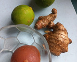 Foto langkah ke 1 dari resep Wedang OBH (wedang jahe, kencur, dan jeruk nipis).