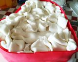 Szívtorta fondant díszítéssel recept fázis 10 fotója