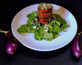 A picture of step 6 of Grilled eggplant tomato salad.