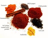 A picture of step 1 of Sri Lankan roasted spice powder.