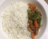 A picture of step 5 of White rice with shredded beef.
