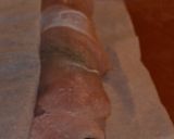 Foto del paso 7 de la receta Pavo relleno de espinacas y orejones con salsa mandarina