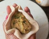 A picture of step 4 of Aloo paratha with kashmiri dum aloo dum & Kesar pista shrikhand (Breakfast).