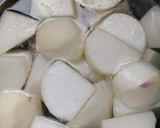 A picture of step 1 of Shaljum ki Bhujia.