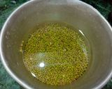 A picture of step 1 of Moong dal.