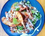 Grilled turkey, pear and walnut salad with blue cheese dressing recipe step 9 photo