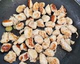 A picture of step 3 of Greek peppers and sausage bake with feta.