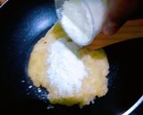 A picture of step 3 of Potato Burfi.