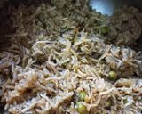 A picture of step 4 of Pudina rice.