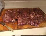 A picture of step 2 of California Farm Smoked Bacon Sausage.
