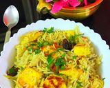 A picture of step 5 of Paneer Pulao.