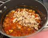 A picture of step 4 of Creamy Chicken Cacciatore Soup.