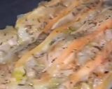 Une image de l'étape 4 de Gratin de poireaux et chou blanc au reblochon 🧀 🥬.