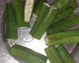 चटपटी सिम्पल भिन्डी (chatpati simple bhindi recipe in Hindi) रेसिपी चरण 1 फोटो
