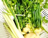 Hình bước làm 1 của món Cơm gà kiểu Thái