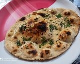 A picture of step 15 of Matar paneer dhaba style with wheat flour butter naan.