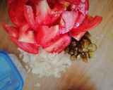 A picture of step 1 of Breakfast salsa.