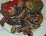 Foto del paso 4 de la receta: Pimientos rellenos de ternera con champiñones al horno en la olla GM