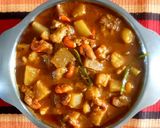 কাঁচা কলা ও কাঁচা পেঁপে দিয়ে চিংড়ি মাছের ঝোল রেসিপির ধাপ 3 ছবি