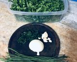 Foto del paso 1 de la receta: Tortilla de espinacas con ensalada tricolor en essen