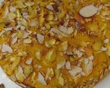 A picture of step 6 of Semolina mango cake.