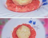 A picture of step 7 of Deep fried yogart cake with pizza red sauce🍝melt in mouth😋.