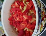 Paprikás, lecsós sertéspörkölt recept fázis 4 fotója
