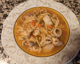 Foto del paso 5 de la receta: Fideos gordos con pollo y calamares