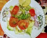 A picture of step 4 of Kachumber Salad.