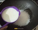 A picture of step 1 of Kesar Kopra Paak (Janmashtami Special).