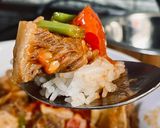 รูปขั้นตอนการทำที่ 5 ของ เนื้อตุ๋นผัดมะเขือเทศ燉牛肉炒蕃茄